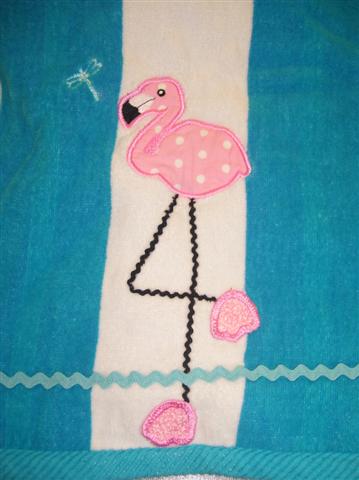 long legged Flamingo towel (Small).jpg